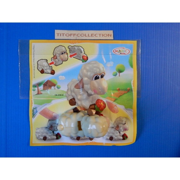 1 Figurine kinder  maxi mouton   2012 - 2013 avec 1 BPZ tr-250-6