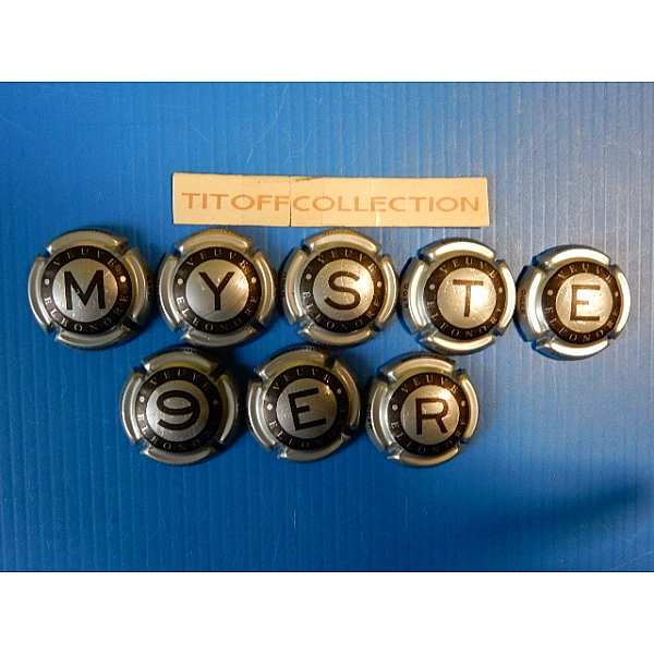 la série de 8 capsules de champagne vve eleonore (mystere 9)